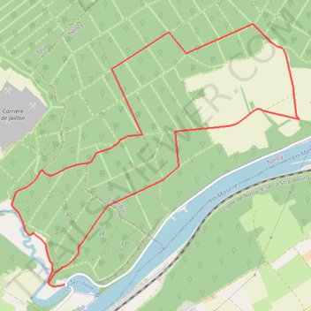 Itinéraire Villey-Saint-Etienne, distance, dénivelé, altitude, carte, profil, trace GPS