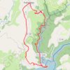 Itinéraire Carladez - La Presqu'île de Laussac., distance, dénivelé, altitude, carte, profil, trace GPS