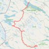 Itinéraire Padjelanta, distance, dénivelé, altitude, carte, profil, trace GPS