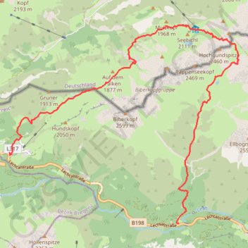 Itinéraire Balade en ligne au départ de Lechleiten, distance, dénivelé, altitude, carte, profil, trace GPS