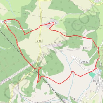 Itinéraire Sentier du cornouiller, distance, dénivelé, altitude, carte, profil, trace GPS