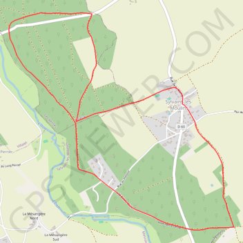 Itinéraire Circuit du Moulin du Coq - Villez, distance, dénivelé, altitude, carte, profil, trace GPS