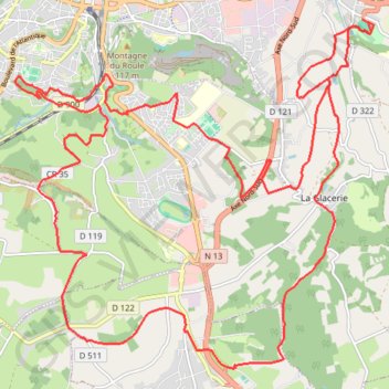 Itinéraire Relais des 4 châteaux - Tourlaville, distance, dénivelé, altitude, carte, profil, trace GPS