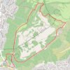 Itinéraire Les Côtes de Clermont - Durtol, distance, dénivelé, altitude, carte, profil, trace GPS