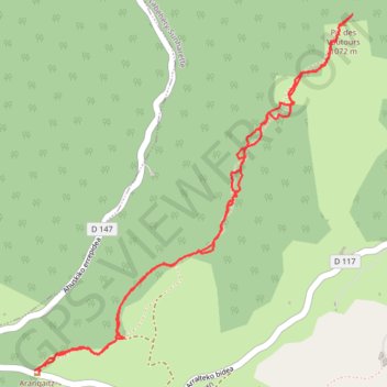 Itinéraire Le Pic des Vautours ou pic Belhygagne, distance, dénivelé, altitude, carte, profil, trace GPS