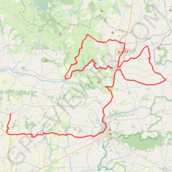 Itinéraire sourdeval reffuveille, distance, dénivelé, altitude, carte, profil, trace GPS