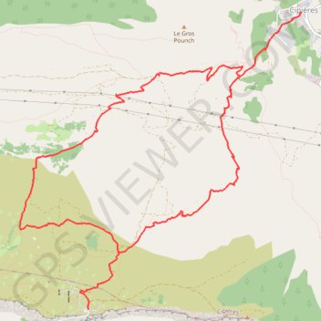 Itinéraire Plateau de Calern, distance, dénivelé, altitude, carte, profil, trace GPS