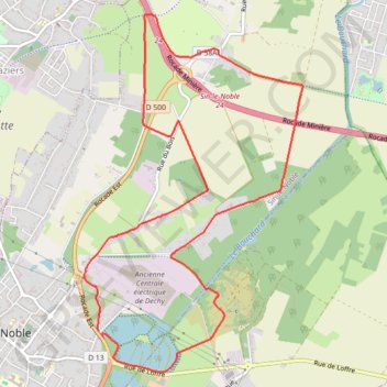 Itinéraire Rando du Vivier de Sin le Noble, distance, dénivelé, altitude, carte, profil, trace GPS