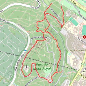 Itinéraire Sentier de l'Escarpement et Boucle du sommet, distance, dénivelé, altitude, carte, profil, trace GPS
