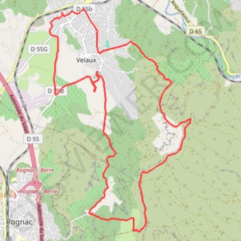 Itinéraire Plateau de Vitrolles Massif de l'Arbois, distance, dénivelé, altitude, carte, profil, trace GPS