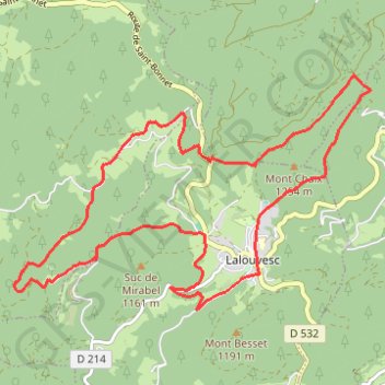 Itinéraire Sur les traces de Saint François Régis, distance, dénivelé, altitude, carte, profil, trace GPS