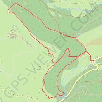 Itinéraire Raquettes au pont de fer - Albepierre, distance, dénivelé, altitude, carte, profil, trace GPS