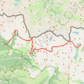 Itinéraire Merveilles en Mercantour, distance, dénivelé, altitude, carte, profil, trace GPS
