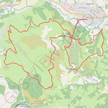 Itinéraire Senpereko trail, distance, dénivelé, altitude, carte, profil, trace GPS