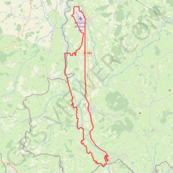 Itinéraire Le canal et la Voie Verte d'Iguerande à Saint-Yan - Iguerande, distance, dénivelé, altitude, carte, profil, trace GPS