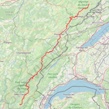 Itinéraire Balade moto aller, distance, dénivelé, altitude, carte, profil, trace GPS