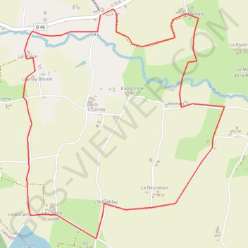 Itinéraire Chemin de Loziers, distance, dénivelé, altitude, carte, profil, trace GPS