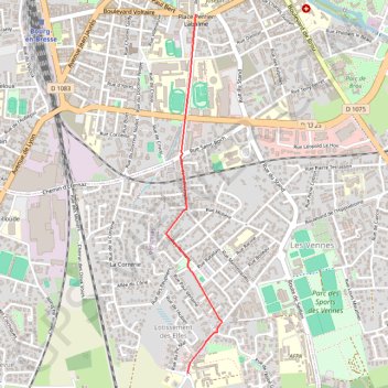Itinéraire PARCOURS-3km-IBP9-hiking, distance, dénivelé, altitude, carte, profil, trace GPS
