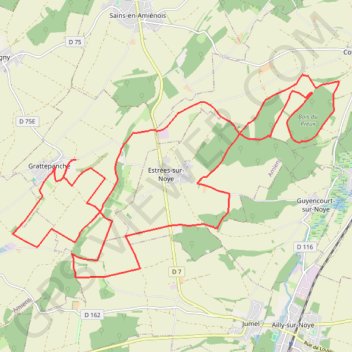 Itinéraire Trail à Grattepanche, distance, dénivelé, altitude, carte, profil, trace GPS