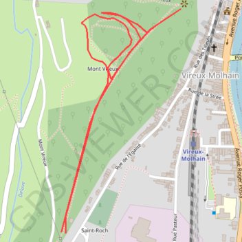 Itinéraire Le Camp Romain du Mont Vireux, distance, dénivelé, altitude, carte, profil, trace GPS