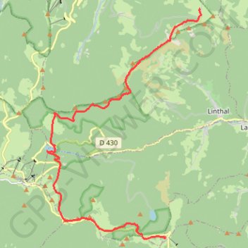 Itinéraire Traversée des Vosges - De Grand Ballon à Rothenbrunnen (Petit Ballon), distance, dénivelé, altitude, carte, profil, trace GPS