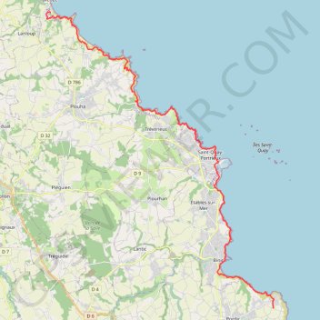 Itinéraire trace, distance, dénivelé, altitude, carte, profil, trace GPS