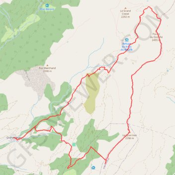 Itinéraire Dzonfié et Quermoz depuis Naves, distance, dénivelé, altitude, carte, profil, trace GPS