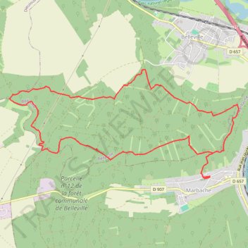 Itinéraire Marbache, distance, dénivelé, altitude, carte, profil, trace GPS