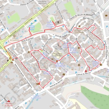 Itinéraire 84-425, distance, dénivelé, altitude, carte, profil, trace GPS