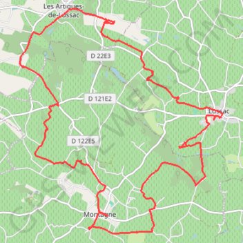 Itinéraire 🚴 Trace ,boucle de Montagne, distance, dénivelé, altitude, carte, profil, trace GPS