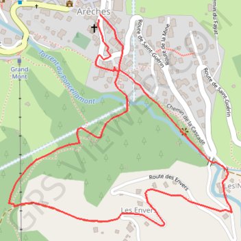 Itinéraire La Boucle des Envers - Arêches, distance, dénivelé, altitude, carte, profil, trace GPS