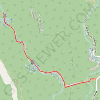 Itinéraire Grande Cascade Didier, distance, dénivelé, altitude, carte, profil, trace GPS