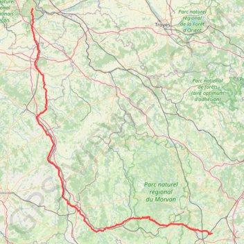 Itinéraire De Fontainebleau à Morey, distance, dénivelé, altitude, carte, profil, trace GPS
