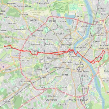 Itinéraire Sem18 velotaf 1et2, distance, dénivelé, altitude, carte, profil, trace GPS