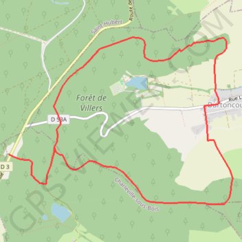 Itinéraire Randonnée du Haut Chemin - La voie de 60 - Burtoncourt, distance, dénivelé, altitude, carte, profil, trace GPS