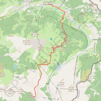 Itinéraire TraversÃ©e des alpes par le GR5, distance, dénivelé, altitude, carte, profil, trace GPS
