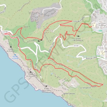 Itinéraire La Ciotat - sémaphore, distance, dénivelé, altitude, carte, profil, trace GPS