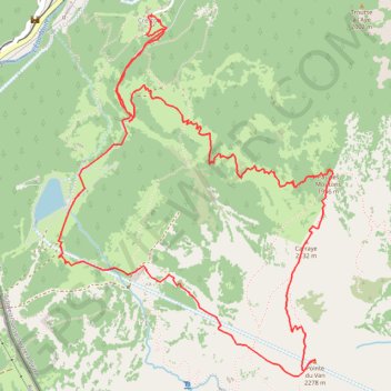 Itinéraire Pointe du Van, distance, dénivelé, altitude, carte, profil, trace GPS