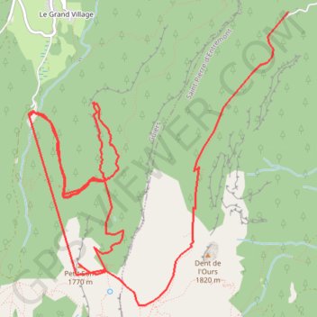 Itinéraire La ruchère, distance, dénivelé, altitude, carte, profil, trace GPS