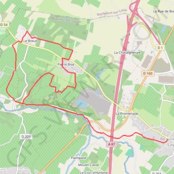 Itinéraire Randonnée dans les coteaux, distance, dénivelé, altitude, carte, profil, trace GPS