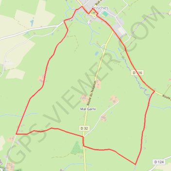 Itinéraire Circuit des Haies Vives - Prisches, distance, dénivelé, altitude, carte, profil, trace GPS