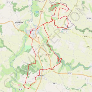Itinéraire Saint-Ouen-la-Rouerie, distance, dénivelé, altitude, carte, profil, trace GPS