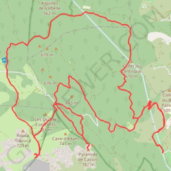Itinéraire Siou blanc/Les antennes 23 juin 2021 14:02:04, distance, dénivelé, altitude, carte, profil, trace GPS