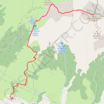 Itinéraire Le saint barthelemy, distance, dénivelé, altitude, carte, profil, trace GPS