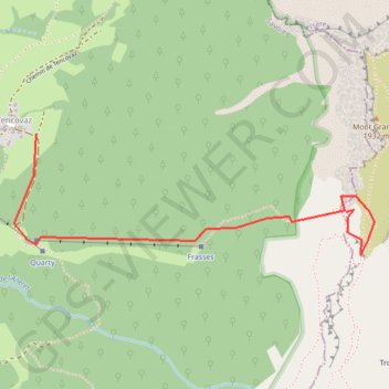 Itinéraire Mont Granier, distance, dénivelé, altitude, carte, profil, trace GPS