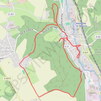Itinéraire Randonnée au Houlme, distance, dénivelé, altitude, carte, profil, trace GPS