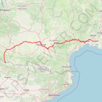 Itinéraire GR®653 Voie d'Arles - Via Tolosana (2021), distance, dénivelé, altitude, carte, profil, trace GPS