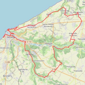 Itinéraire De Bec de Mortagne à Saint-Pierre-en-Port, distance, dénivelé, altitude, carte, profil, trace GPS