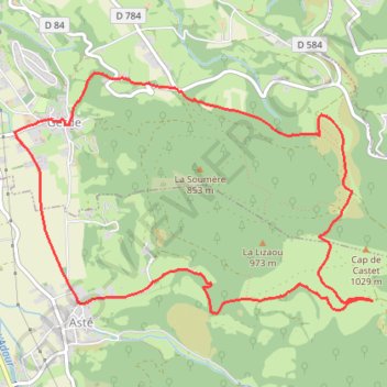 Itinéraire LES BERNADAUS, distance, dénivelé, altitude, carte, profil, trace GPS