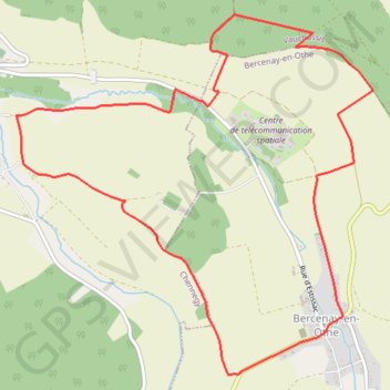 Itinéraire Circuit de Bercenay-en-Othe, distance, dénivelé, altitude, carte, profil, trace GPS